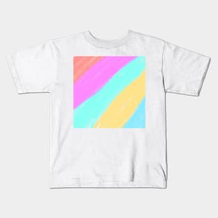 Colorful watercolor abstract texture art Kids T-Shirt